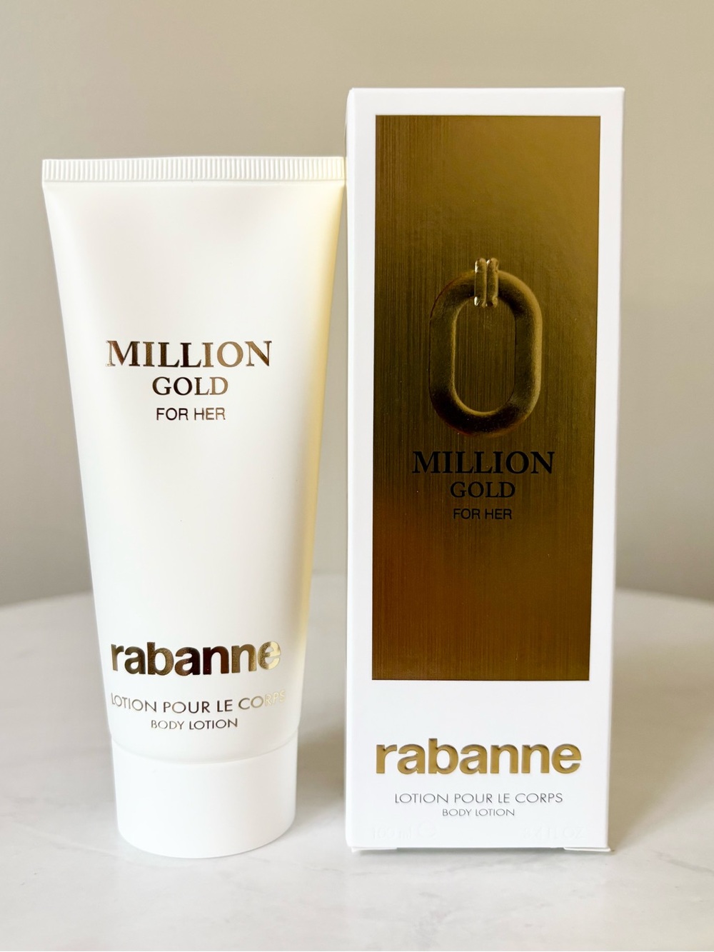 Paco Rabanne Million Gold For Her Lotion - White & Gold